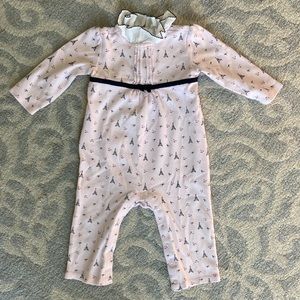 Janie & Jack Girls 1 Piece Paris Themed Outfit Sz 12-18m